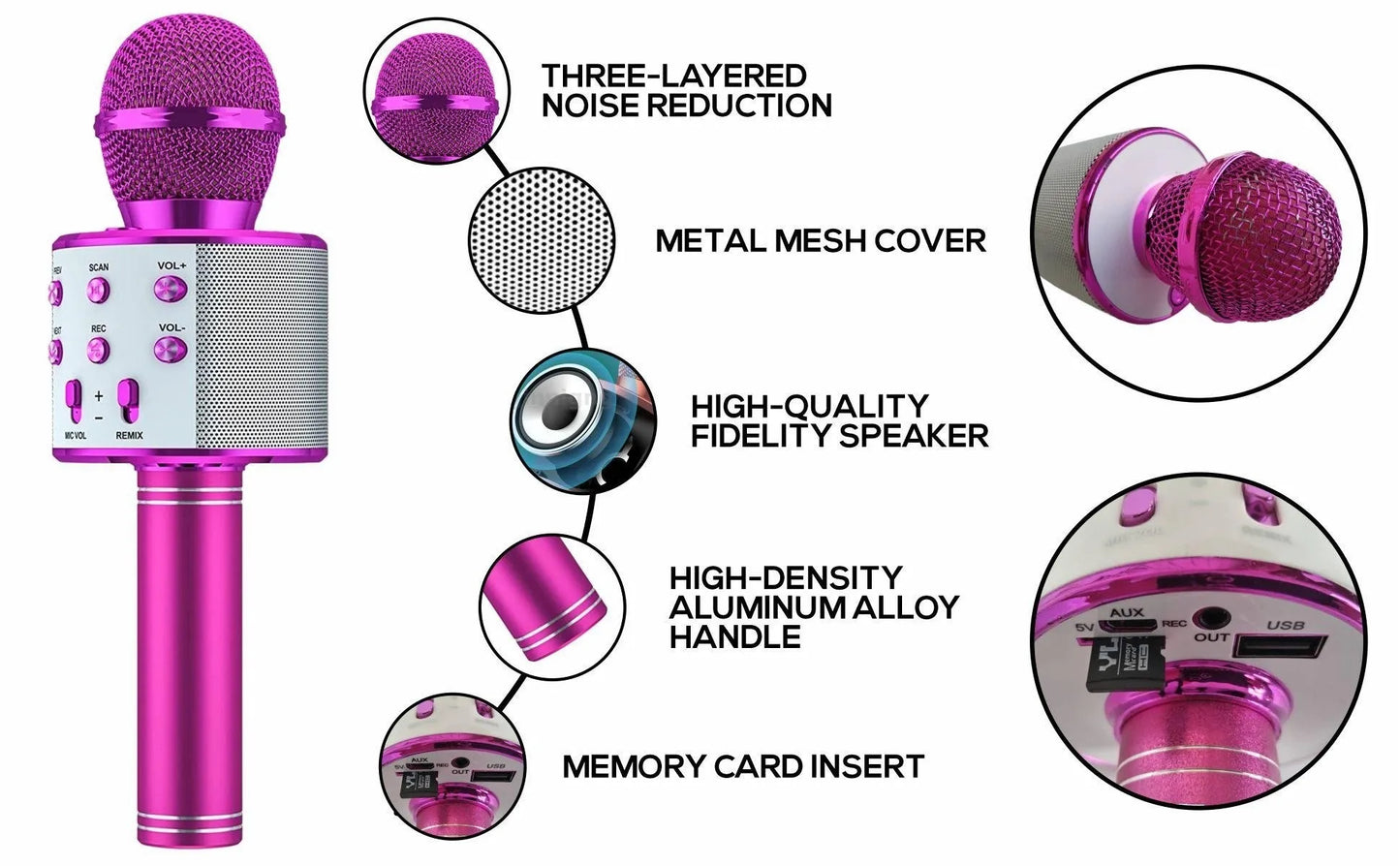 5-in-1 Bluetooth Karaoke Mic