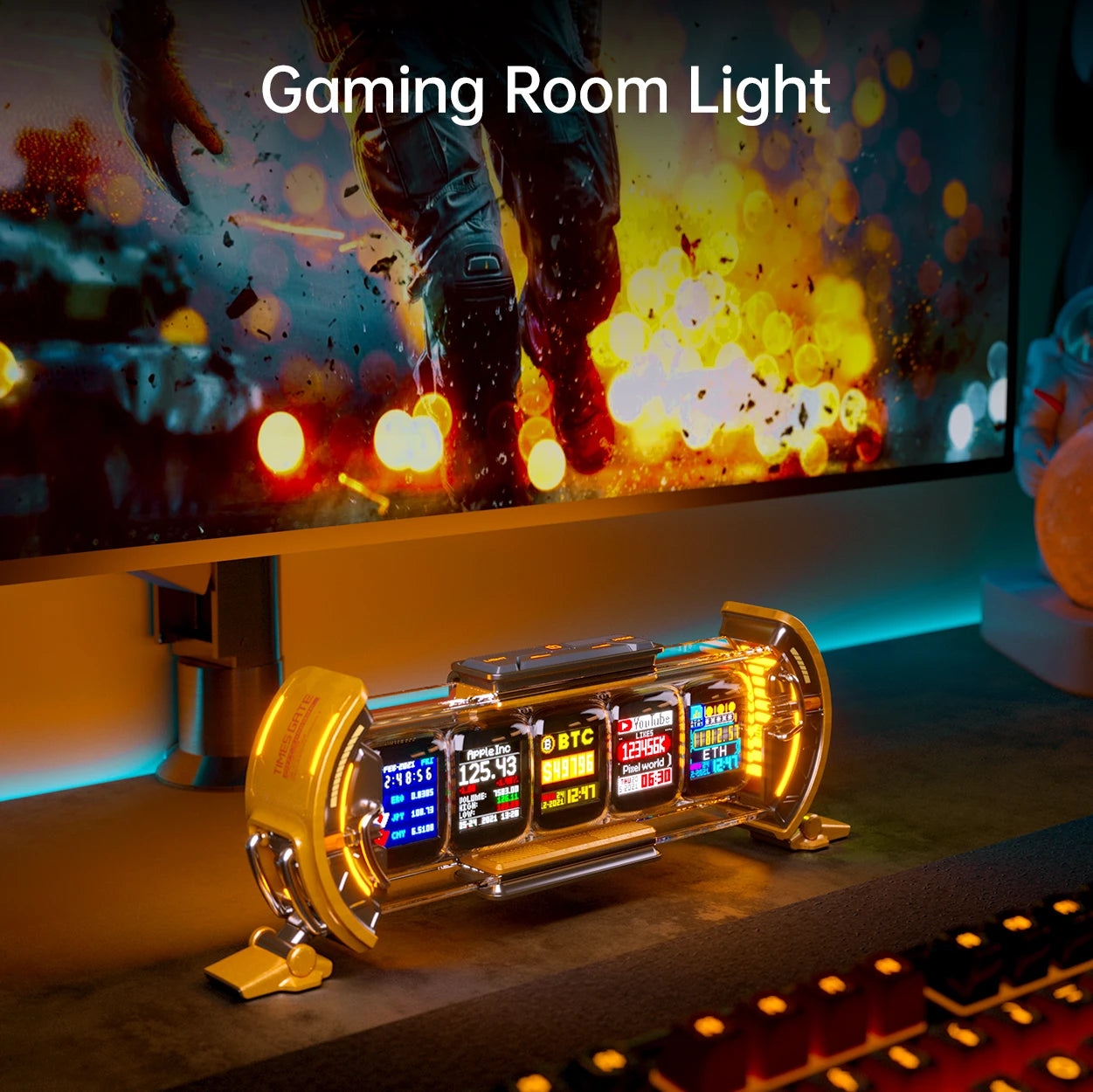 WiFi RGB Digital Clock with Smart App Control
