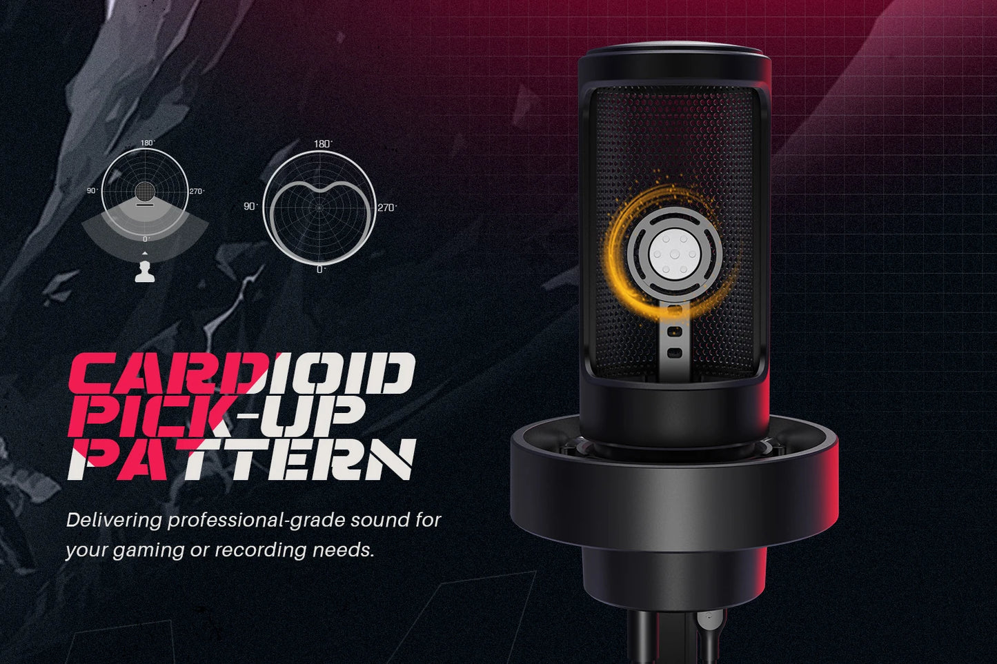 RGB USB Condenser Microphone for Streaming & Podcasts