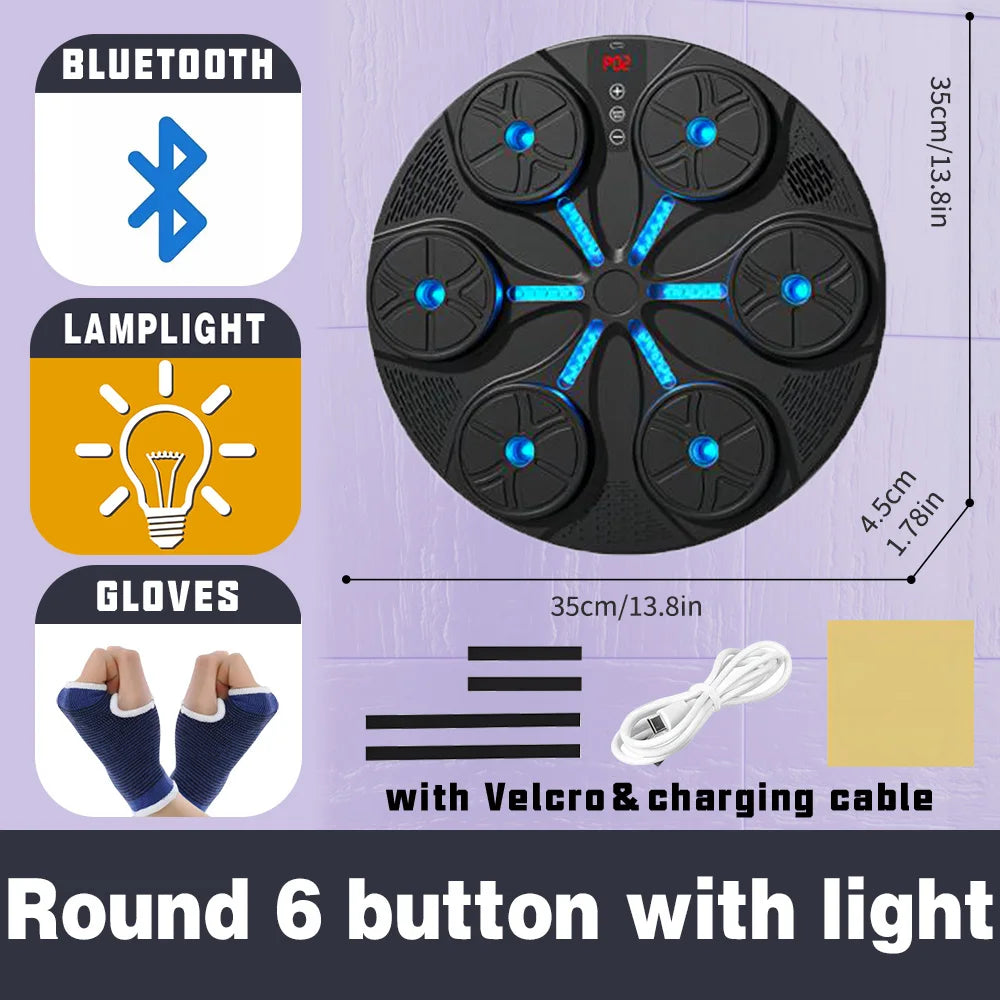 Smart Bluetooth Boxing Trainer with Reaction Target & Type-C Charging