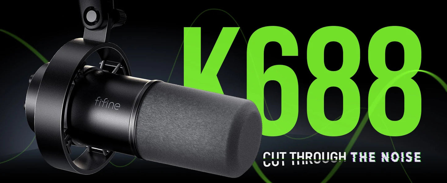 Dynamic USB/XLR Microphone with Touch-Mute & Shock Mount