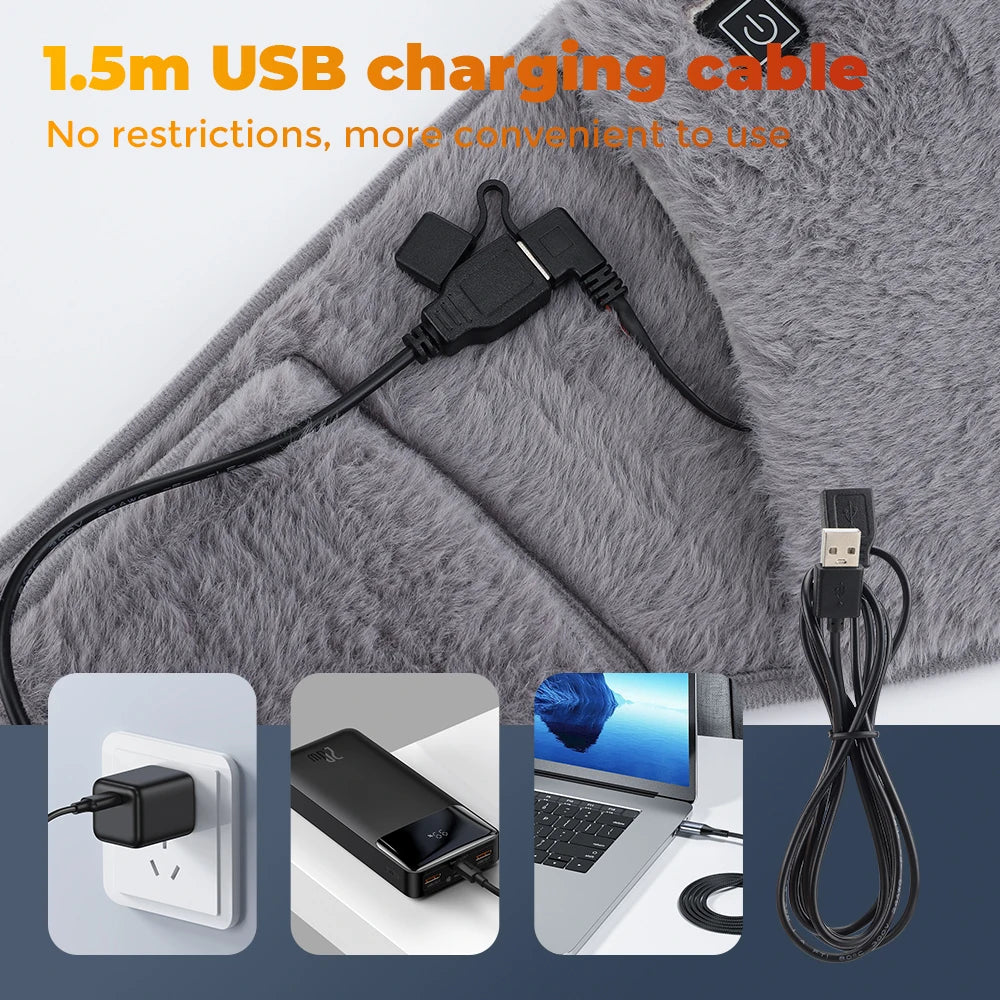 Total Warmth Kit (USB Electric Heating Belt + Foot Warmer Pad)