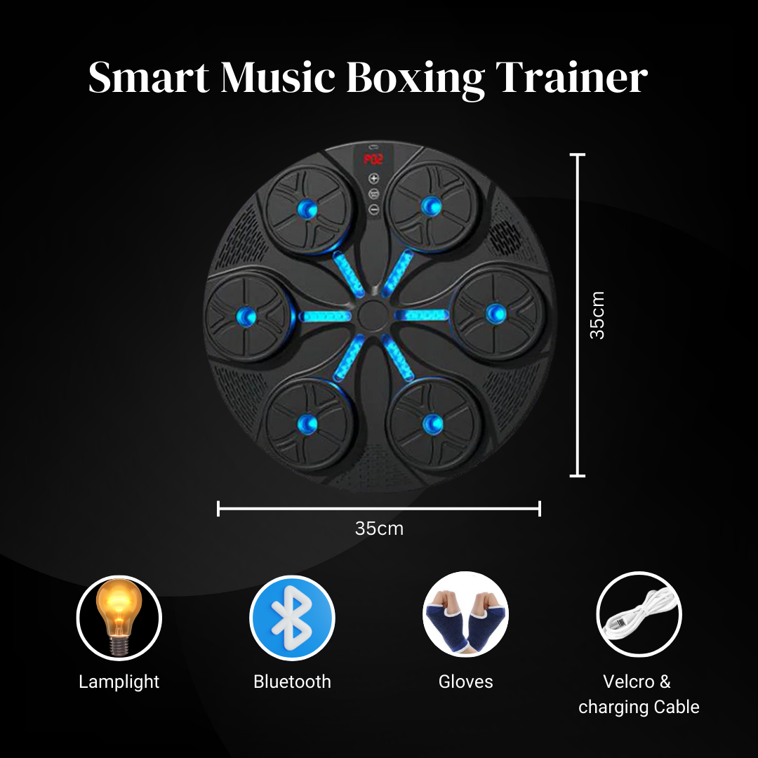 Smart Bluetooth Boxing Trainer with Reaction Target & Type-C Charging