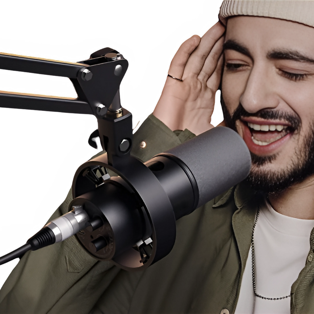 Dynamic USB/XLR Microphone with Touch-Mute & Shock Mount