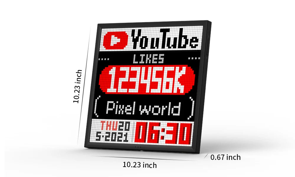 64x64 Pixel Art LED Digital Picture Frame