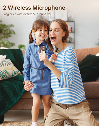Portable Bluetooth Karaoke Speaker with Microphone