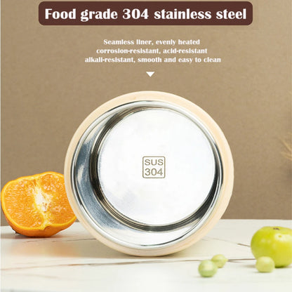 600ML USB Electric Lunch Box Food Warmer Portable Stainless Steel
