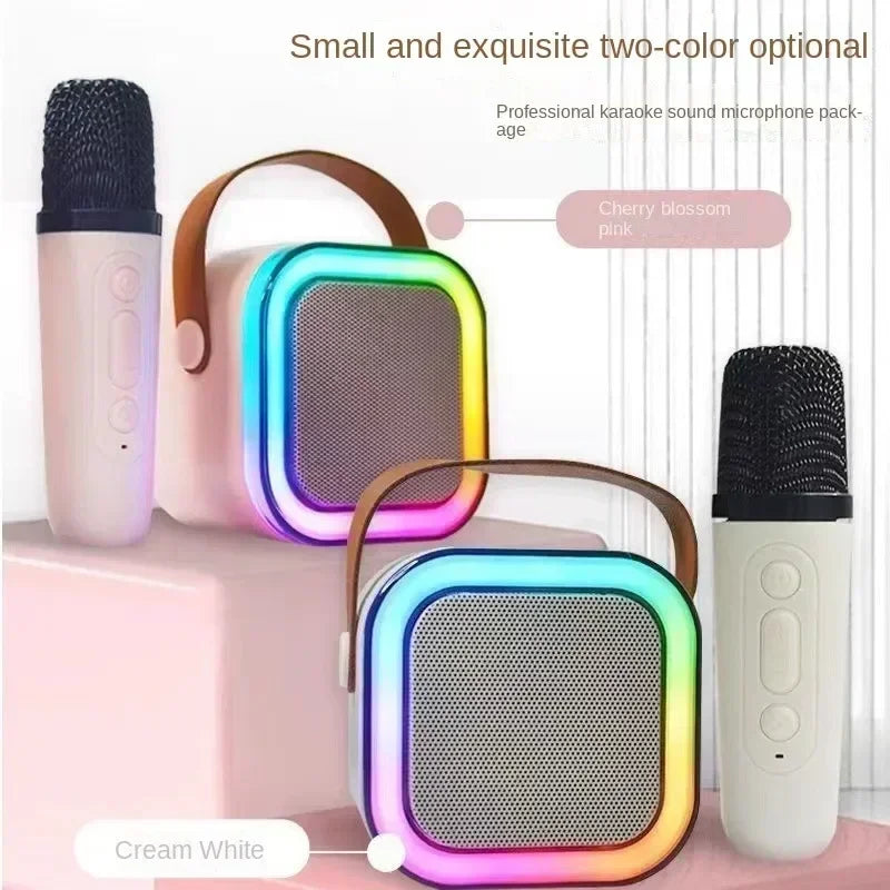 Portable Bluetooth Karaoke Speaker with Wireless Microphones