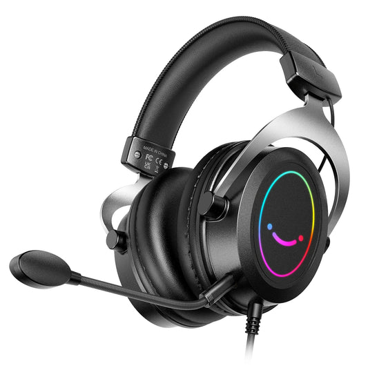 RGB Gaming Headset with Memory Foam Ear Pads