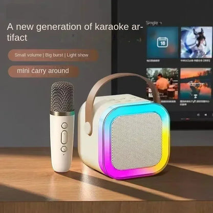 Portable Bluetooth Karaoke Speaker with Wireless Microphones