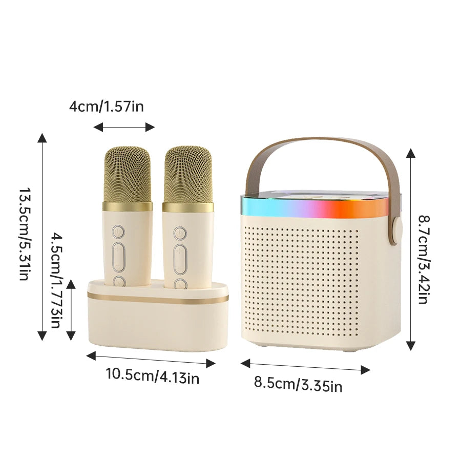 Wireless Karaoke Microphones for Home Singing (Set of 2)