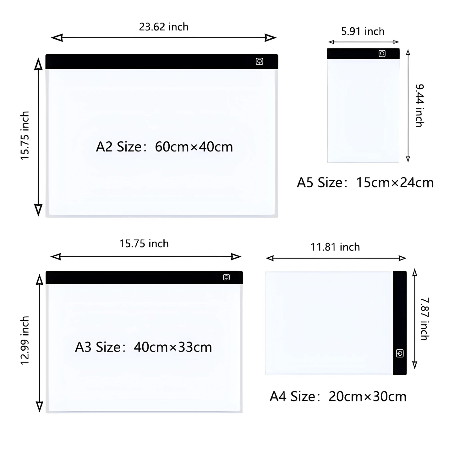A4 LED Tracing Light Box for Drawing & Art