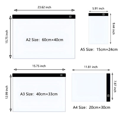 A4 LED Tracing Light Box for Drawing & Art