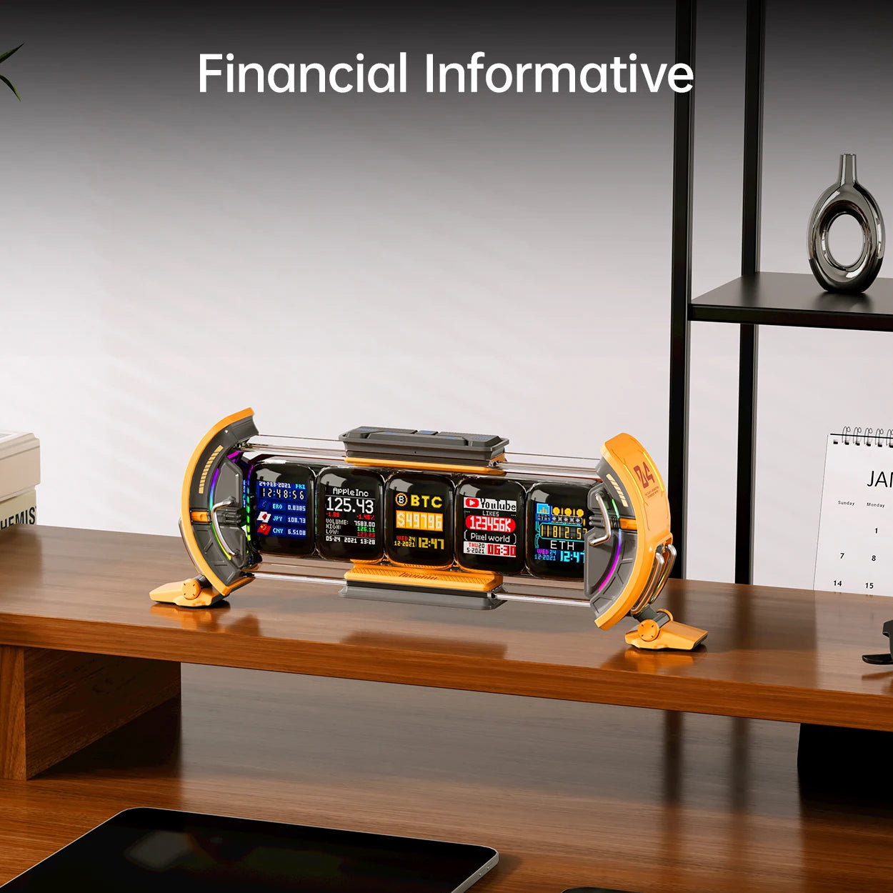WiFi RGB Digital Clock with Smart App Control