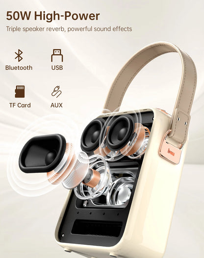 Portable Bluetooth Karaoke Speaker with Microphone