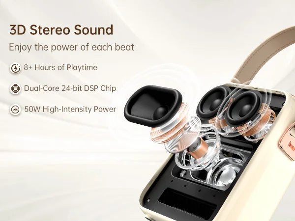 Portable Bluetooth Karaoke Speaker with Microphone