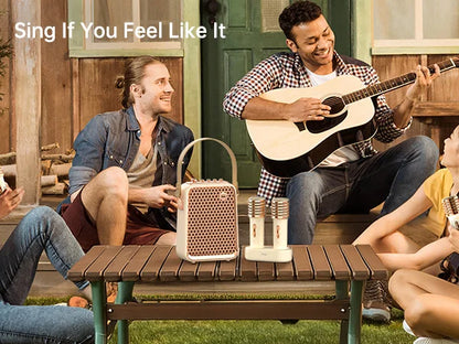 Portable Bluetooth Karaoke Speaker with Microphone