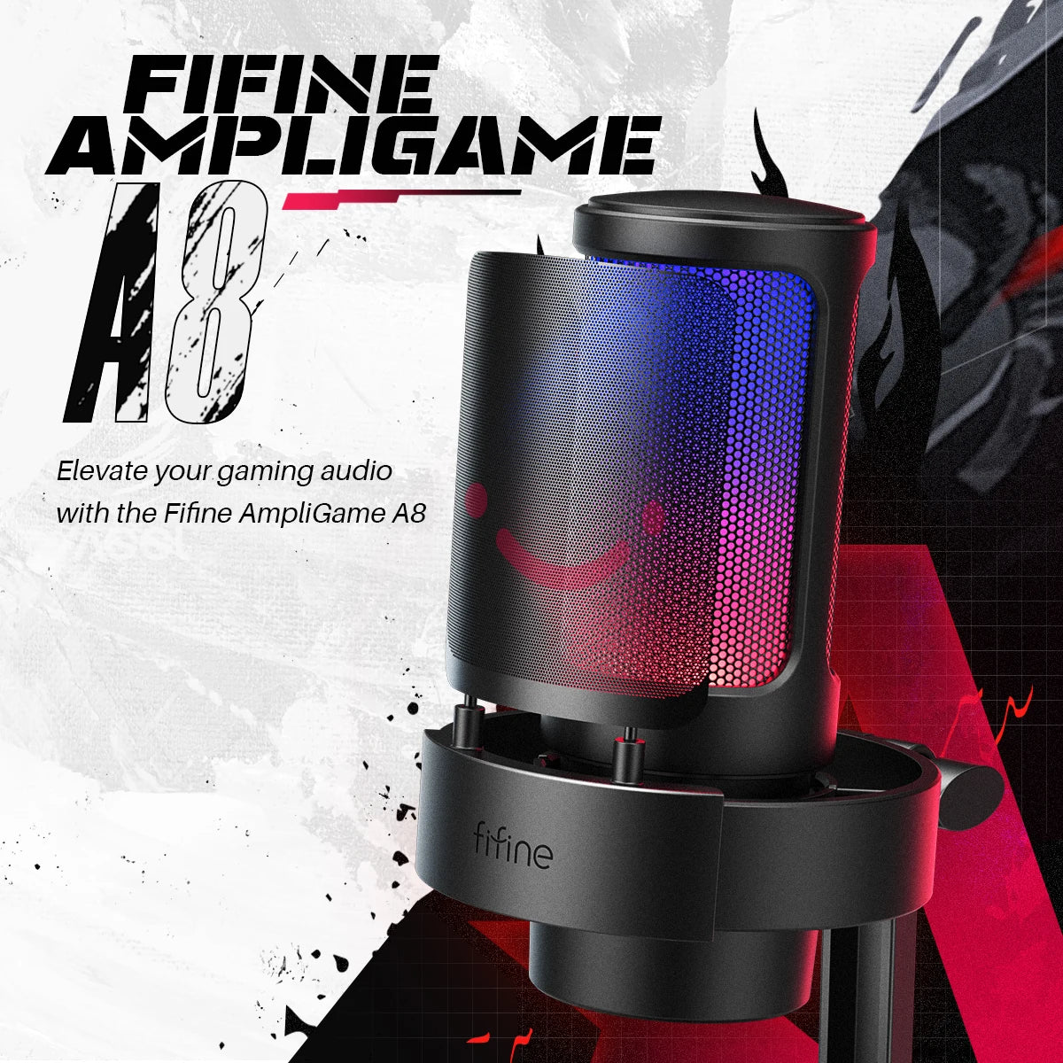 RGB USB Condenser Microphone for Streaming & Podcasts