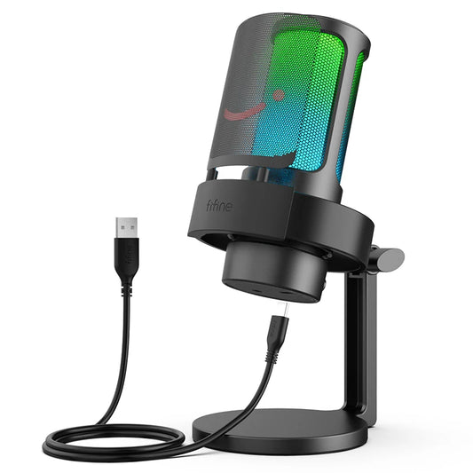RGB USB Condenser Microphone for Streaming & Podcasts