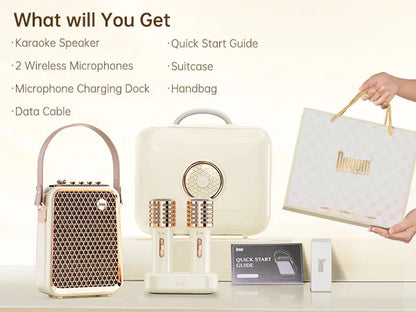 Portable Bluetooth Karaoke Speaker with Microphone