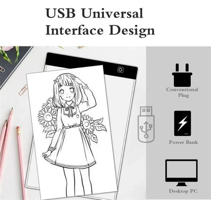 A4 LED Tracing Light Box for Drawing & Art