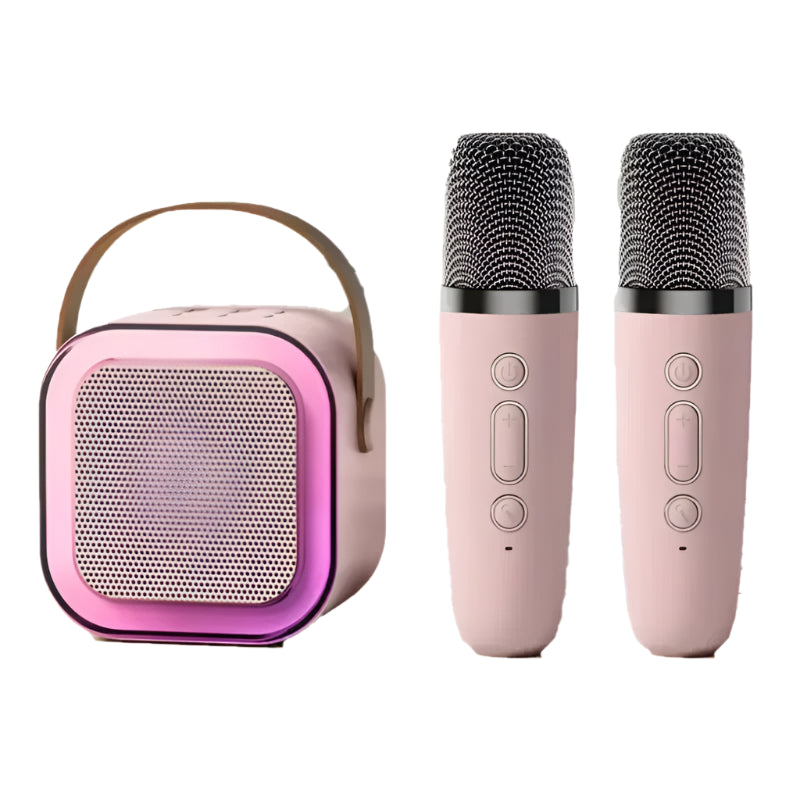 Portable Bluetooth Karaoke Speaker with Wireless Microphones