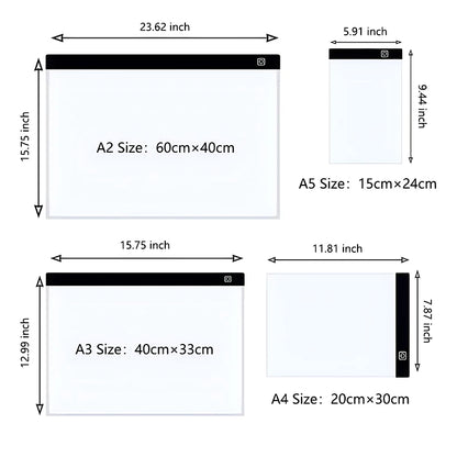 A4 LED Tracing Light Box for Drawing & Art