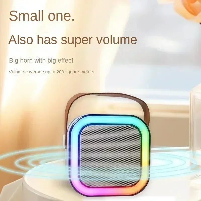 Portable Bluetooth Karaoke Speaker with Wireless Microphones