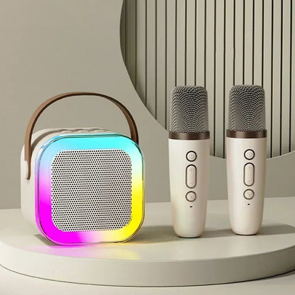 Portable Bluetooth Karaoke Speaker with Wireless Microphones