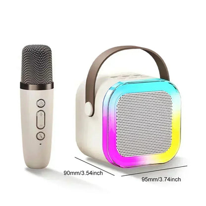 Portable Bluetooth Karaoke Speaker with Wireless Microphones
