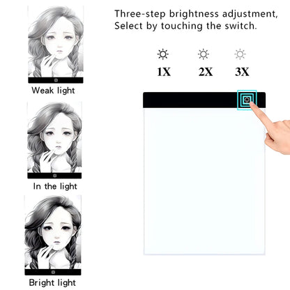 A4 LED Tracing Light Box for Drawing & Art
