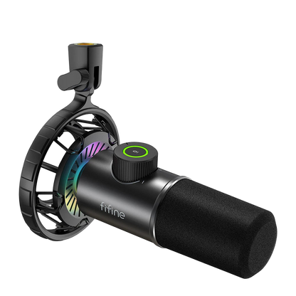 USB Streaming Microphone with Tap-to-Mute & RGB