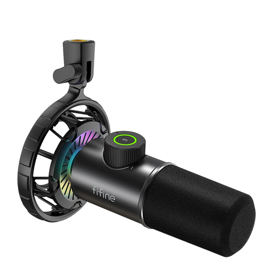 USB Streaming Microphone with Tap-to-Mute & RGB