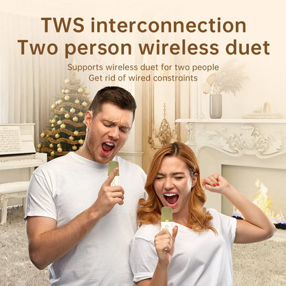 Wireless Karaoke Microphones for Home Singing (Set of 2)