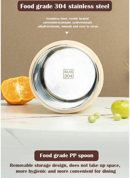 600ML USB Electric Lunch Box Food Warmer Portable Stainless Steel
