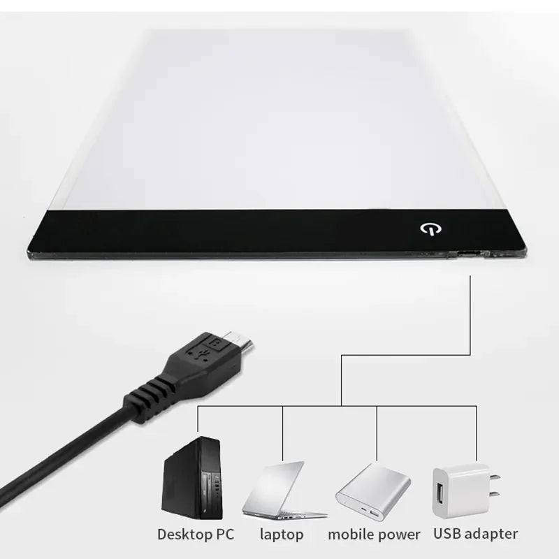 A4 LED Tracing Light Box for Drawing & Art