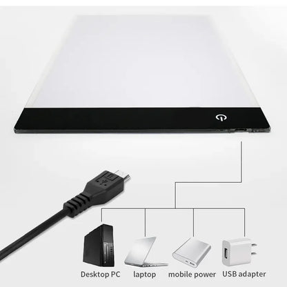 A4 LED Tracing Light Box for Drawing & Art